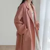 MM Kvinnokläder Designer Wool Coat Luxury Brand Max High Quality Long Jackets Double Sided Water Ripple Cashmere Coats Fashion British