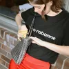 Luxury Designer Women Bags Pure Metal Sequins Chain Woven Hollow Evening Clutch Female Travel Holiday Shoulder 220413