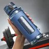 Uzspace Sport Water Butelki BPA Darmowe przenośne gimnastyczne antyfall szczelność dużej pojemności czajnik fitness Tritan Plastic Drink Butelka 220531
