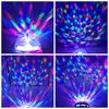 3W E27 Disco Ball Lampa RGB Obrotowy Efekty LED Party Bulb Stage Lights Do Family Birthday Festival Decoration, zdalnego sterowania WL