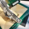 Super Qualité Hommes Montre 41mm Saphir Diamant Marqueurs Lunette Cannelée Cadran Argent Automatique Mécanique Montre De Luxe Oyster Band Wrsitwatches