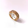 Full New Diamond Titanium Steel Silver Love Ring Men and Women Rose Gold Rings for Lovers Par Jewelry Gift Not Box2252