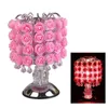 Fragrance Lamp Tree Light Rose Flower Table Lamp Home Decoration Lights With Lysdioder för Home Party Wedding med EU Plug WF1024 H220423