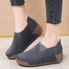 Scarpe eleganti donne slip piatte morbide su pelle publice comoda non slittamento da donna con fondo di fondo da esterno da donna all'aperto autunno primavera