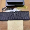 Kvinna Evening Bag Handbag Purse Original Box ￤kta l￤der av h￶g kvalitet Kvinnor Messenger Cross Body Chain Caviar Lambskin