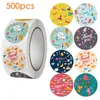 Party Decoration 50/500pc Exclusieve cadeauboners Dank u Label Merry Christmas Thanksgiving Day Sticker Baking Pakket