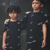 Fashion Kids Clothing Sets Letter Print Boys Top T Shirt + Shorts Tracksuits Suit Outdoor Casual Sport Children Clothes