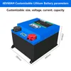 48V 60ah LiFePO4 LiFePO4 battery BMS for 3000W scooter bicycle golf cart solar storage RV