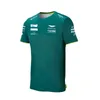 New Aston F1 티셔츠 의류 포뮬러 1 팬 익스트림 스포츠 팬 통기성 f1 의류 탑 오버 사이즈 반소매 커스텀