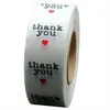 1 inch thank you adhesive sticker label wedding party gift package seal labels printing handmade DIY baked stickers