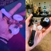 Огрозистая масляная горелка платье Sherlock Mini Hammbler Bubbler Стеклянные кальянные трубы ручка с курящей трубой для сухой травы