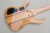 Werksspezifische 6-saitige E-Bassgitarre mit gestepptem Ahornfurnier Fretless Palisandergriffbrett Gold-Hardware Angebot angepasst