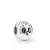 Andy Jewel 925 Sterling Silver Beads Sparkling Skull Charm 매력에 맞는 유럽 판도라 스타일 보석 팔찌 목걸이 797866cz