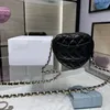 7A + top diseñador bolso de lujo hecho a mano damas mini dulce dama un hombro diagonal moda clásica piel de oveja marca cadena amor melocotón corazón bolsa copia