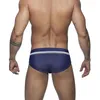 Kvinnors badkläder Sexiga herr Swim Briefs nylon randiga baddräkter snabb torr dyna push up mode manlig sport strand brädet surfing stammar