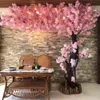 1mの長い桜の造花造花の枝結婚式のアーチの装飾桃の枝の背景の壁掛け偽の花GCB14844