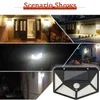 Lampada da parete solare per esterni a luce solare Lampada da giardino per esterni Illuminazione con sensore di movimento Lampada a luce solare impermeabile Mod. LED J220531