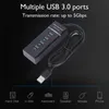 HUBS USB 4-Port Hub Splitter Extender 5GBPS USB3.0 ADAPTER HIGH-SPEED NOTEBOOK ONE-FOUR3 0 WindowsUSB用