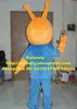 Costume de poupée mascotte Fantaisie Sheldon J. Plankton Costume de mascotte Alien Extra-terrestre Monstre à un œil avec une robe bleue au visage heureux No.2772 Gratuit
