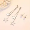 Dangle & Chandelier Cute Star Tassel Female Drop Earrings Jewelry Fashion Silver Plated Back Hanging Girl Accessories Lady Lovers Gift