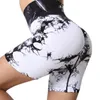 Yoga Outfits Tie-dye Joker Shorts Exercise Outdoor Fitness Pants Comfortable High Waist Stretch Tight Leggings Apparel