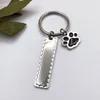 Keychains 100% Stainless Steel Blank Print House Heart Rectangle Dog Tag Charm Keychain Key Ring For Engrave Mirror Polished 10pcs Enek22