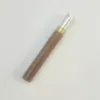 Ostatnich palenia Naturalny Drewniany Mini Metal Suchy Ziół Tobacco Handpipe Filtr Papierosowy Uchwyt Dugo Pad Łapacz Taster Taster Bat Tips Tube One Hitter Pipes Ustnik