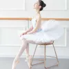 Scene Wear Professional Performance Ballet Swan Lake Tutu White Black Elastic midja Vuxen Ballerina Hard Mesh Tulle kjol Tutus med trosor