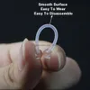 Nombril cloche bouton anneaux bijoux de corps piercing newdhbest beidien 1.2mm acrylique transparent invisible pont d'oreille crevaison des ongles