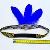 Mode plume bandeaux clapet imprimé robe accessoires élastique Costume bandeau casque femmes dames fête bijoux