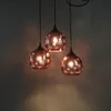 Pendellampor nordiska post-moderna enkel kreativ pläteringsglas led ljuskrona gästrestaurang hem trappor bar belysning "