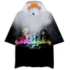 Herr t-shirts rolig anime svärd konst online huva t-shirt 3d tryck vuxna barn t-shirt pojkar/flickor avslappnad kortärmad tees