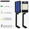 Solar Flood Lights Outdoor 360 Degree Swiveling Solar Security Lamp Motion Sensor Light Eco-friendly and Energy Saving