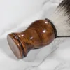 Premium Quality Badger Shaving Brush Hair Clippers Superb Wooden Handle Barber Salon Face Beard Cleaning Men Portable Shave Razor B0504Appliance Tools 0120