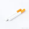 Dhl Cigarette Shape Fumer Pipes Ceramic Cigarette Hitter Pipe Yellow Filtre Color100pcsbox 78mm 55 mm One Bat Metal5495648