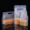 Thick Frosted Transparent Self-supporting Packaging Bag Candy Flower Tea Rice Cat Food Fish Bait Eight-side Sealing Bag