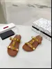 new 2022Designer Slippers New Luxury Slide Women Summer Leather Rubber BOM DIA FLAT MULE 1A3R5M Sandals Beach Slides Fashion Wear Slippers33