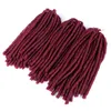 14 inch Soft Dreadlocks Crochet Braids Hair Synthetic Braiding Hair Extensions Brown 30 strands/pcs Soft Faux Locs LS07