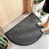 Tappeti Zerbino per porta d'ingresso della casa in stile giapponese impermeabile semirotondo tappeto di benvenuto per patio esterno anteriore impermeabile