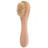 Brosse nettoyante pour le visage pour exfoliation du visage Poils naturels Brosses exfoliantes pour le brossage à sec avec manche en bois