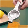 Manual Juicers Processadores de alimentos Barra de jantar de cozinha Jardim caseiro de aço inoxidável Frutas de limão Squeezer laranja mão jui d9u