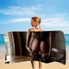 Donna sexy culo spiaggia estate calzini di pizzo infradito bagno bar bagno nuoto personalizzato s regalo divertente asciugamano ad asciugatura rapida 220616