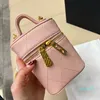 borsa cosmetica mini secchiello firmata Borsa a tracolla a catena intrecciata con doppia cerniera scozzese classica trapuntata Pochette da donna