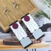 Boucles d'oreilles pendantes en acrylique, lustre, dessin animé japonais, tueur de démons Kimetsu No Yaiba, lame de fantôme, cadeaux pour femmes, bijoux Cosplay