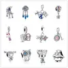 925 Sterling Silver Dangle Charm couleur femmes pendentif bijoux galaxie ciel étoilé Perle Fit Pandora Charms Bracelet DIY Bijoux Accessoires