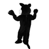 Costume della mascotte del lupo grigio di Halloween Personaggio dei cartoni animati di alta qualità per adulti Taglia per adulti Festa di compleanno di carnevale di Natale Vestito da esterno