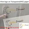 100pcs adesivos personalizados etiqueta branca wedding sticker design kraft assando seu próprio namethank you rótulos 220608