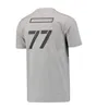 Combinaison de course F1, T-shirt à manches courtes à séchage rapide pour hommes, avec le même uniforme d'équipe, peut être personnalisé, été 77