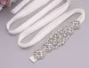 Bruiloft gunsten luxe zilveren kristallen riemen Rhinestone Applique vrouwelijke riemen voor bruidsaccessoires