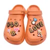 Toptan Altın Harfler Numaralar Glitte Ayakkabı Takımları Ayakkabı Toka Fit Croc Sandalet Dekorasyon Partisi Favor